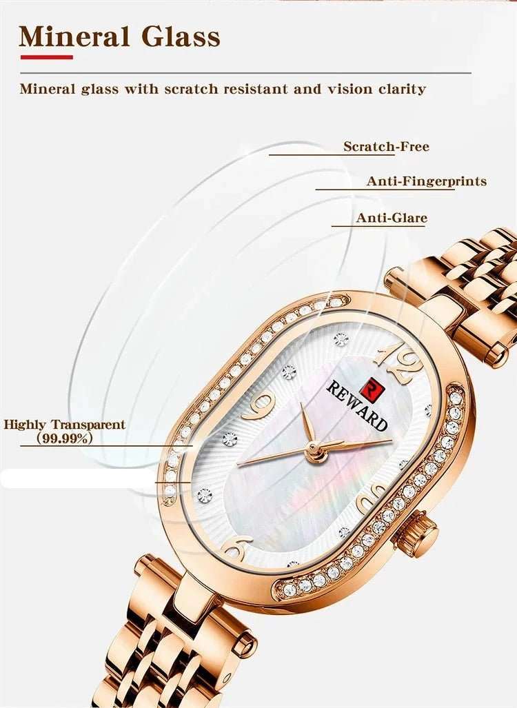 Reward Mother of Pearl Stainless Steel Watch - Uniquely You Online - Watch