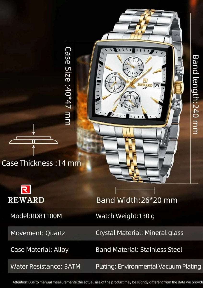 Reward RD81100 Lux Square Watch - Uniquely You Online - Watch