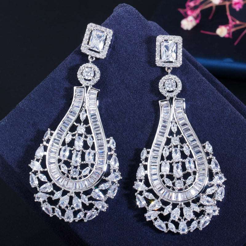 Rose CZ Drop Earrings - Uniquely You Online - Earrings