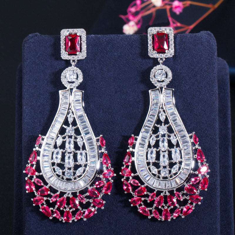 Rose CZ Drop Earrings - Uniquely You Online - Earrings