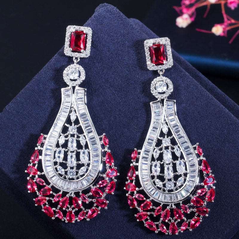 Rose CZ Drop Earrings - Uniquely You Online - Earrings