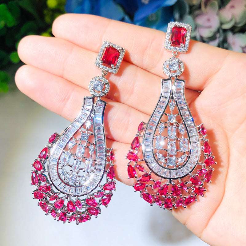 Rose CZ Drop Earrings - Uniquely You Online - Earrings