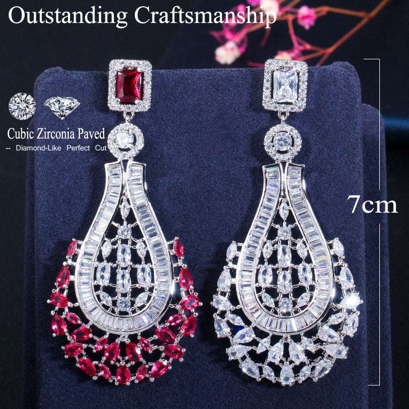 Rose CZ Drop Earrings - Uniquely You Online - Earrings