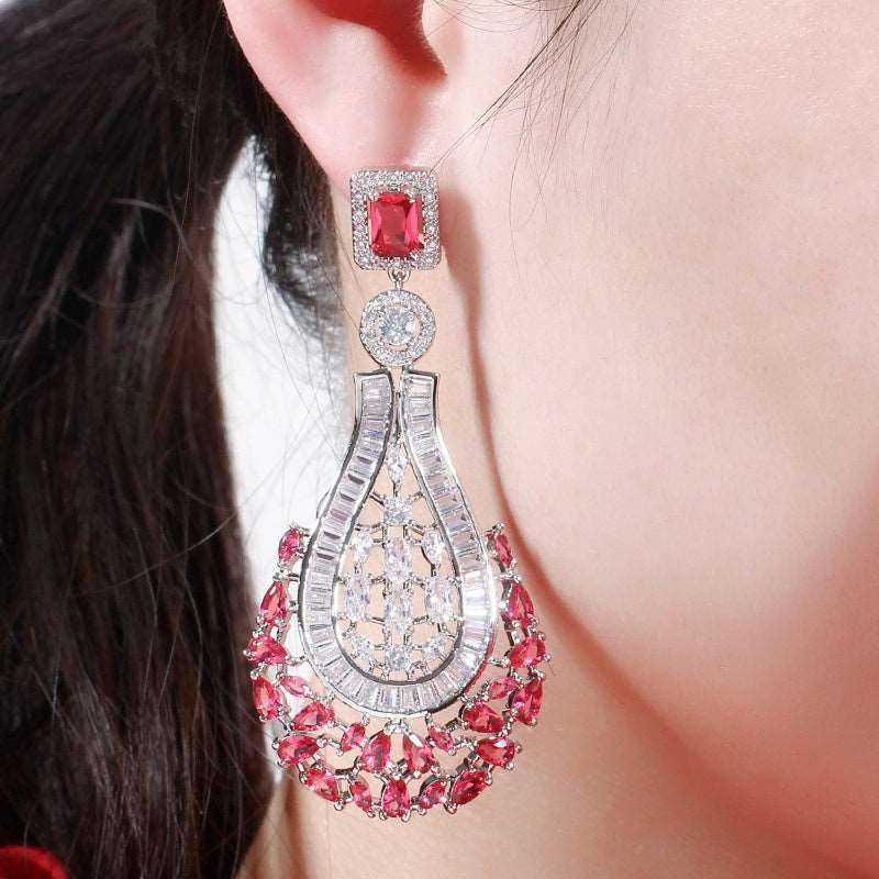 Rose CZ Drop Earrings - Uniquely You Online - Earrings