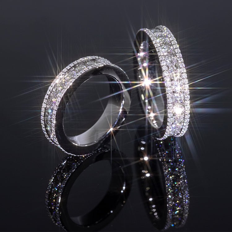 Round Moissanite Infinity Band Ring - Uniquely You Online - Ring