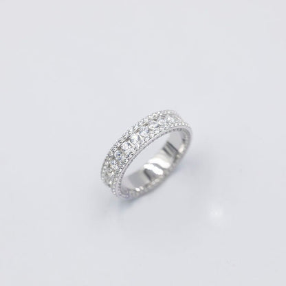 Round Moissanite Infinity Band Ring - Uniquely You Online - Ring