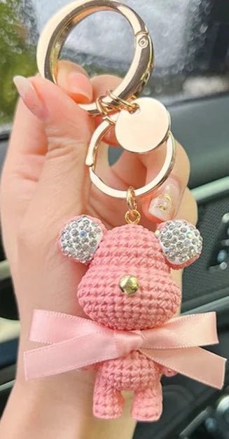 Rubber Teddy Bear Bag Charm - Uniquely You Online - Bag Charm