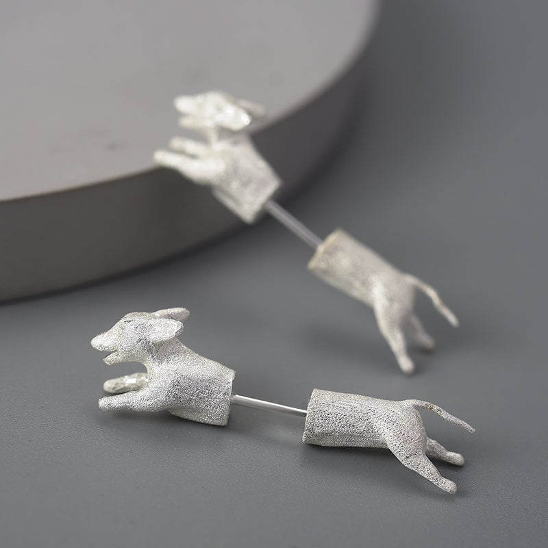 Running Dachshund Stud Earrings - Uniquely You Online - Earrings