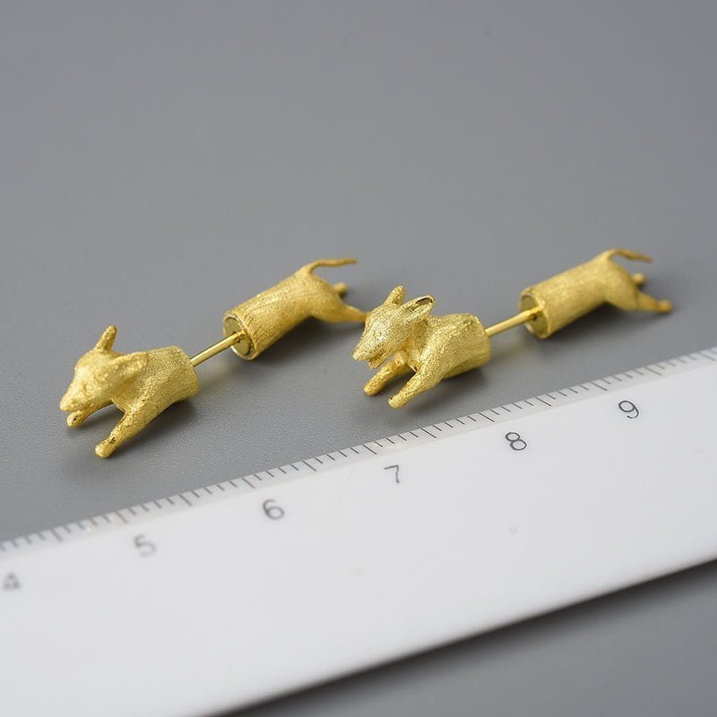 Running Dachshund Stud Earrings - Uniquely You Online - Earrings