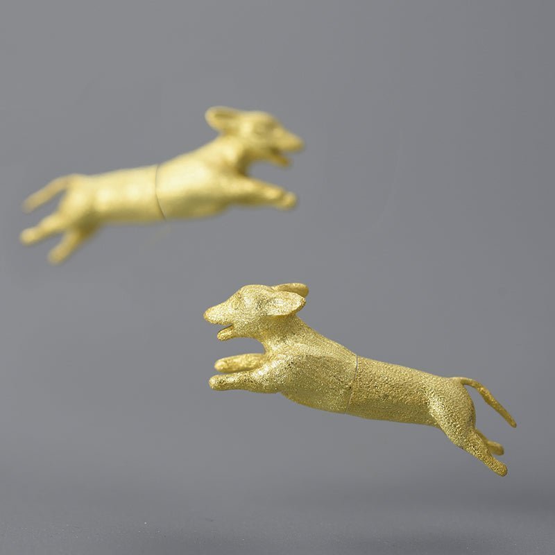 Running Dachshund Stud Earrings - Uniquely You Online - Earrings