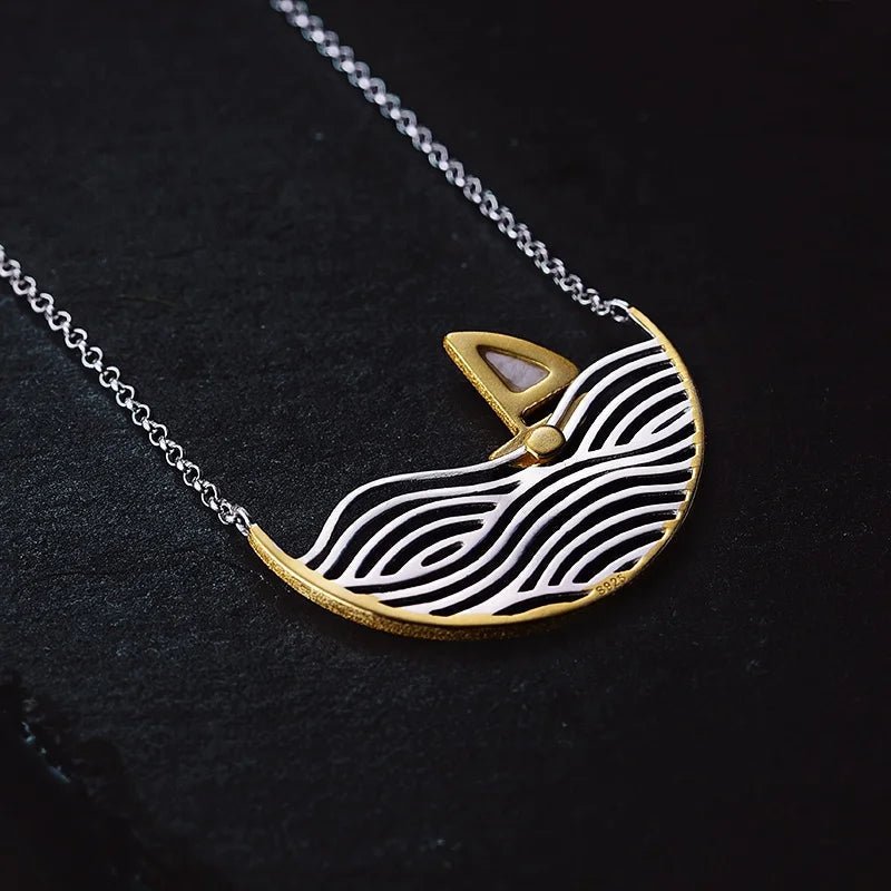 Sailing on the Sea Necklace - Uniquely You Online - Necklace