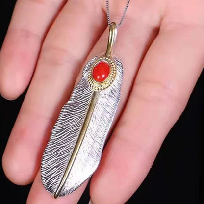 Sardinian Red Coral Pendant with Necklace - Uniquely You Online - Pendant with Necklace