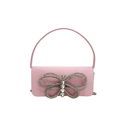 Satin Crystal Butterfly Bag - Uniquely You Online - Handbag