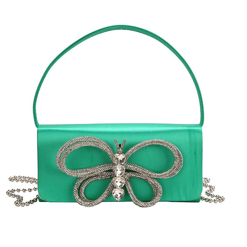 Satin Crystal Butterfly Bag - Uniquely You Online - Handbag