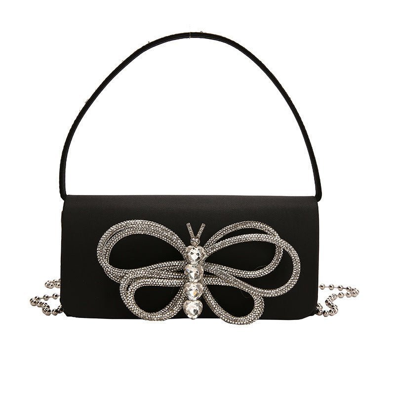 Satin Crystal Butterfly Bag - Uniquely You Online - Handbag