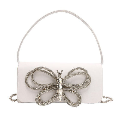 Satin Crystal Butterfly Bag - Uniquely You Online - Handbag