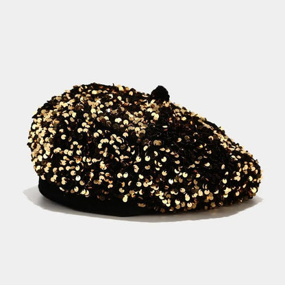 Sequined Beret - Uniquely You Online - Hat