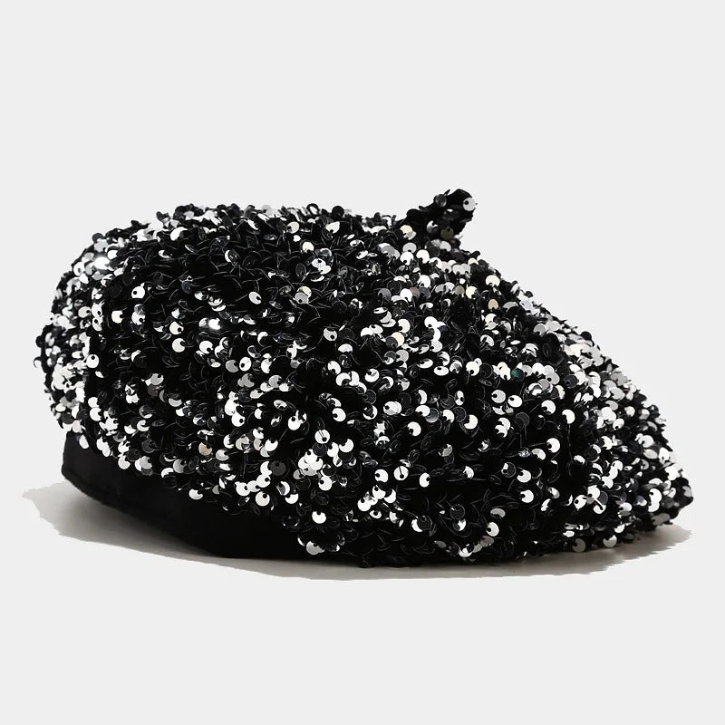 Sequined Beret - Uniquely You Online - Hat