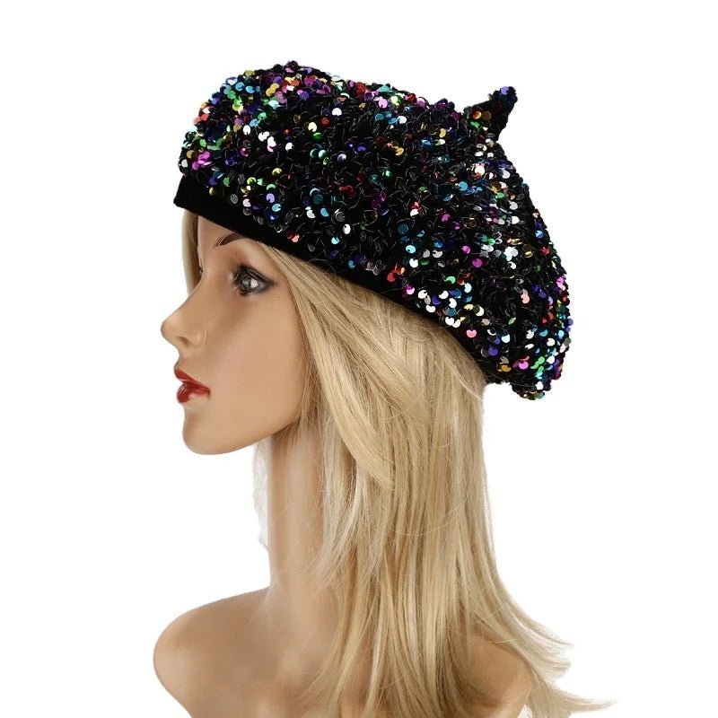 Sequined Beret - Uniquely You Online - Hat