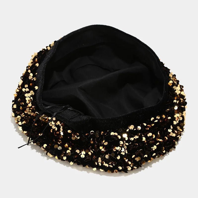 Sequined Beret - Uniquely You Online - Hat