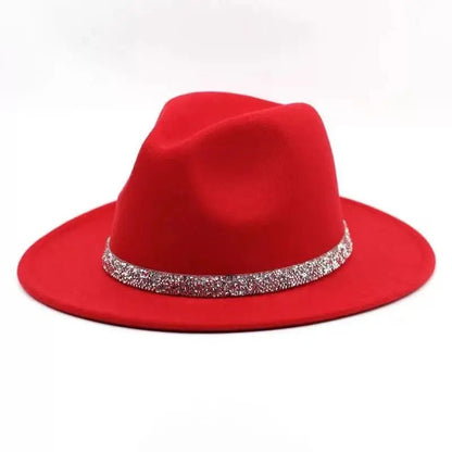 Sequined Panama Wool Felt Fedora Hat - Uniquely You Online - Hat