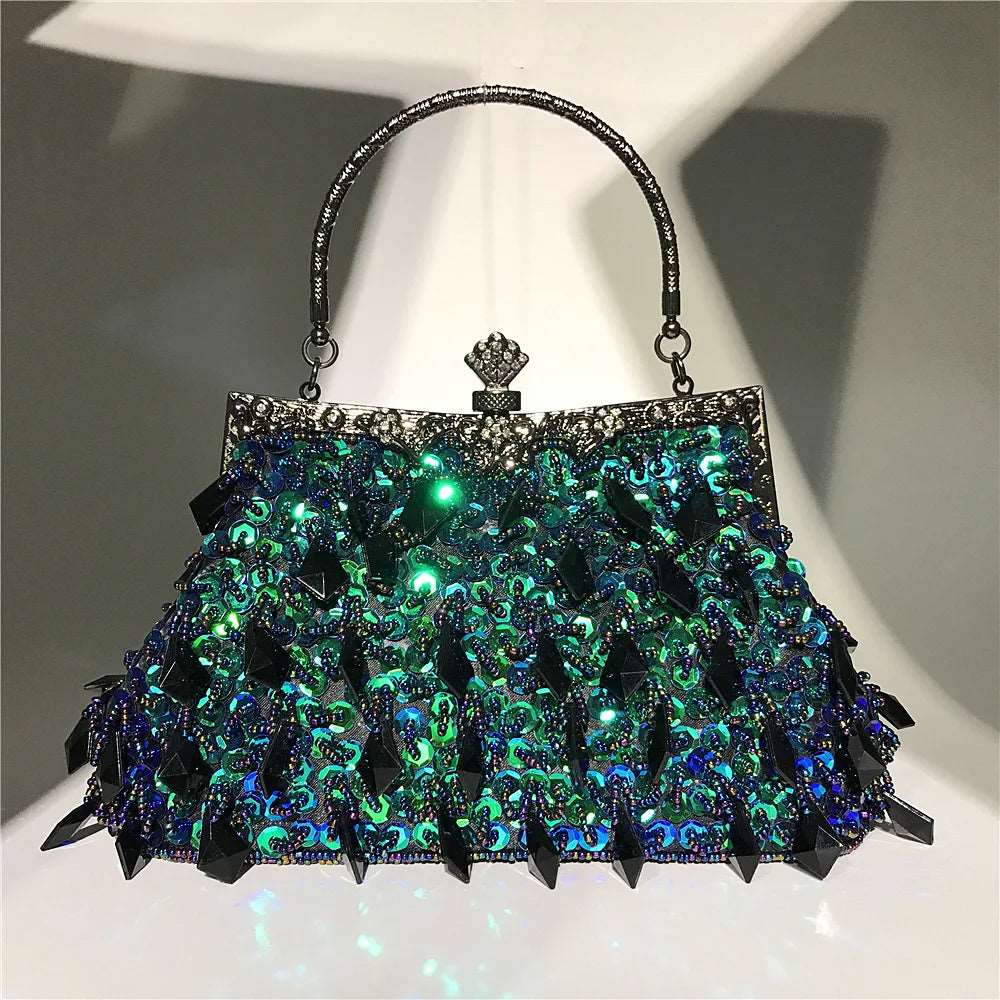 Sequined Stone Bag - Uniquely You Online - Handbag