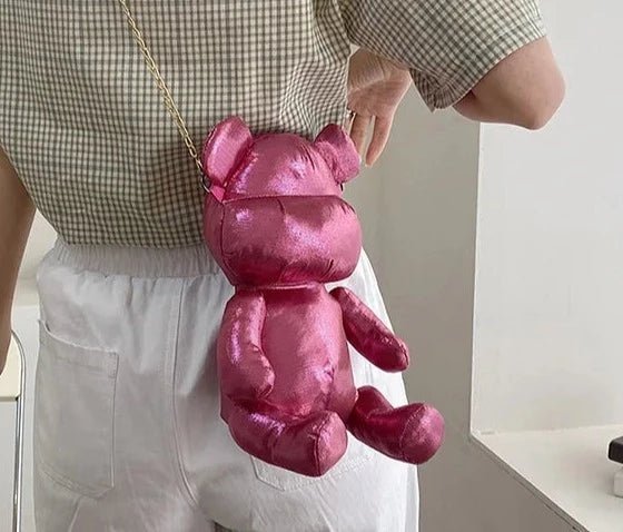 Shiny Cartoon Teddy Bear Crossbody Bag - Uniquely You Online - Crossbody