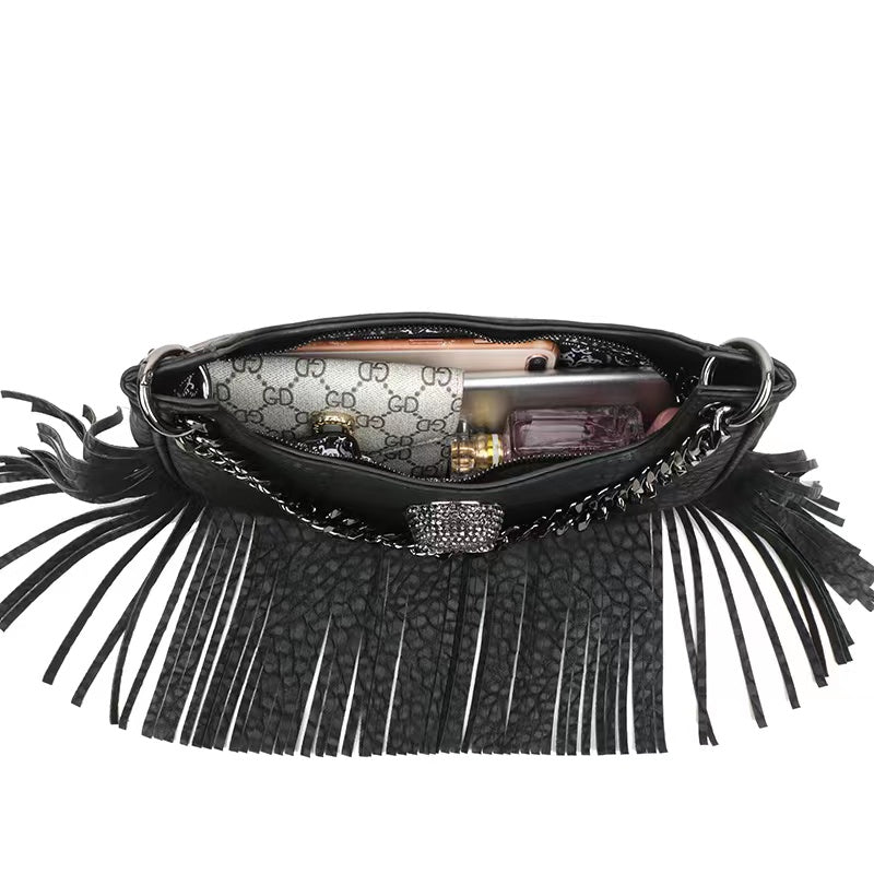 Skull Fringe Crossbody - Uniquely You Online - Crossbody