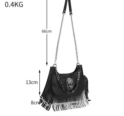 Skull Fringe Crossbody - Uniquely You Online - Crossbody