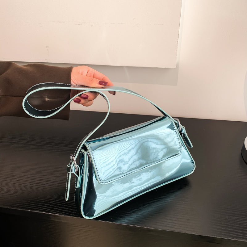 Small Patent Leather Metallic Bag - Uniquely You Online - Handbag