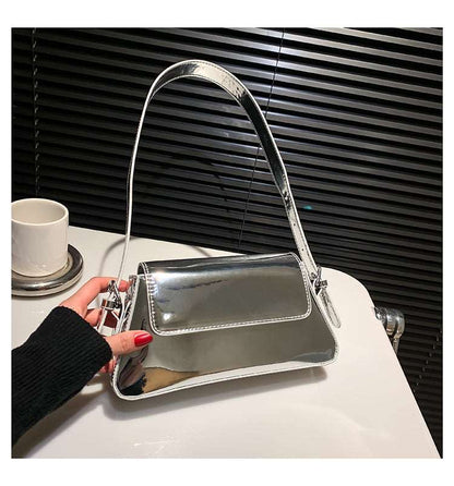 Small Patent Leather Metallic Bag - Uniquely You Online - Handbag