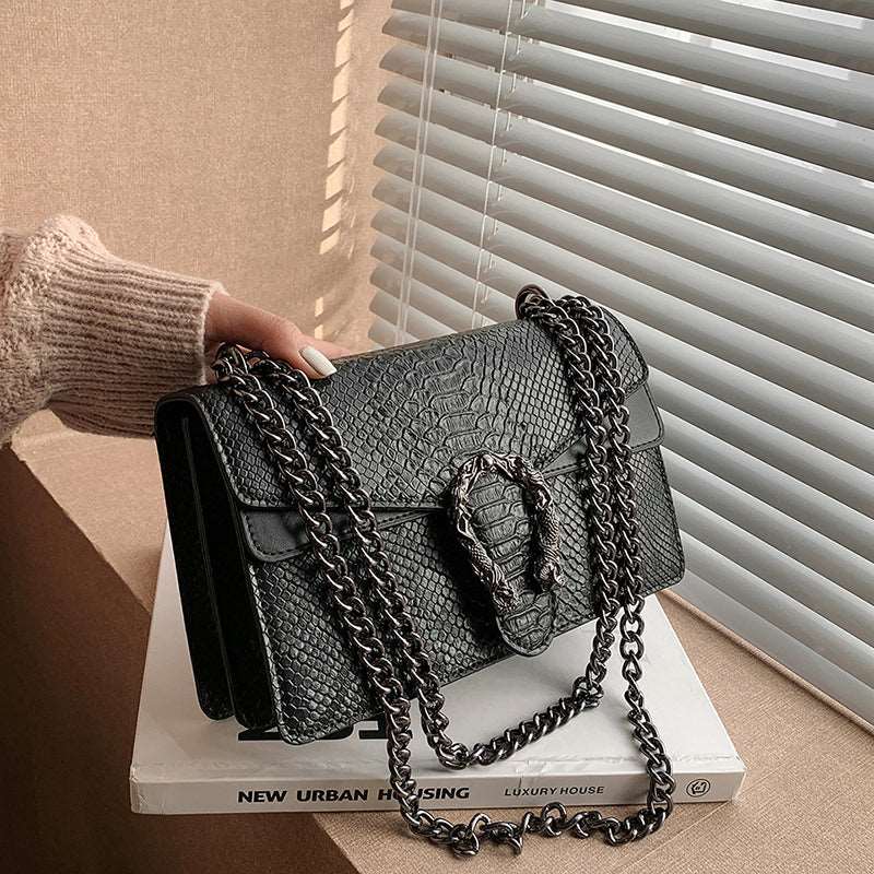 Snake Print Chain Bags - Uniquely You Online - Handbag