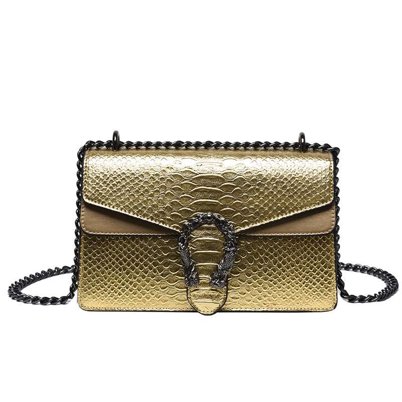 Snake Print Chain Bags - Uniquely You Online - Handbag