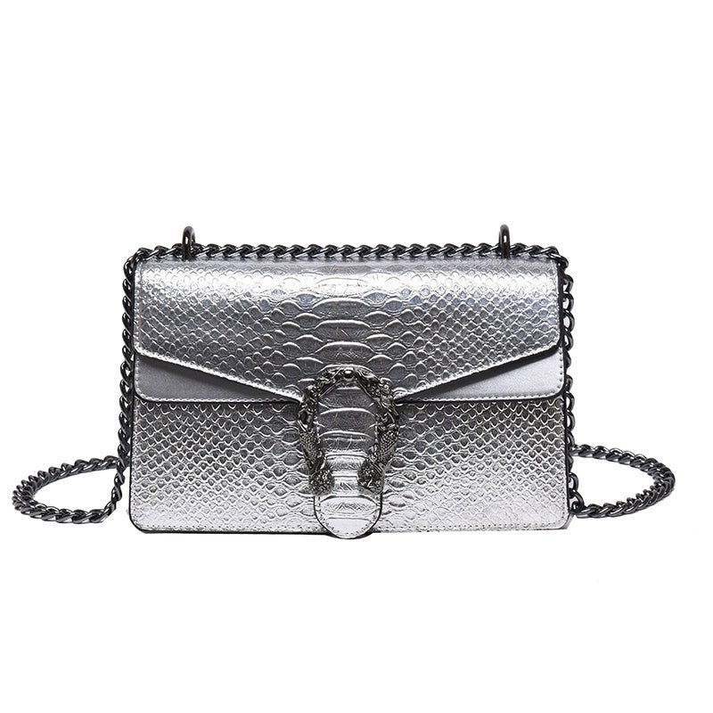 Snake Print Chain Bags - Uniquely You Online - Handbag