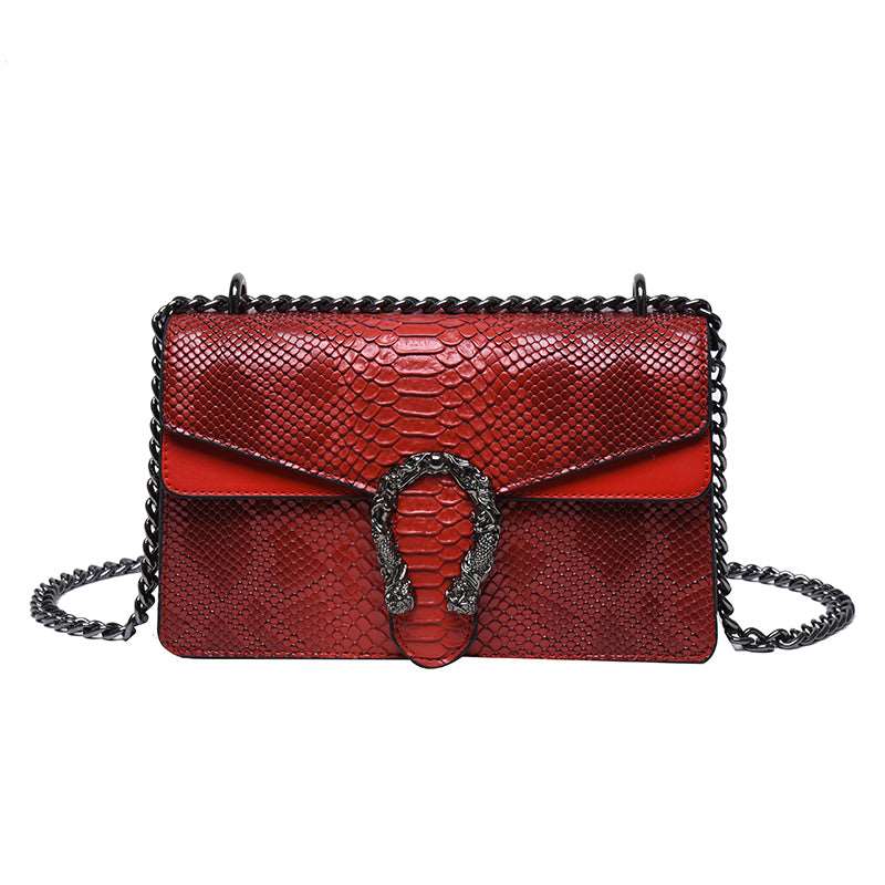 Snake Print Chain Bags - Uniquely You Online - Handbag