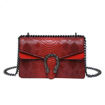 Snake Print Chain Bags - Uniquely You Online - Handbag