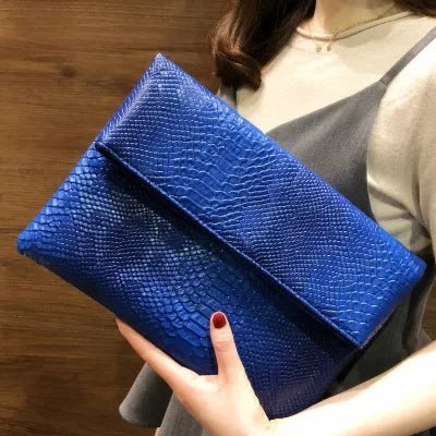 Snakeskin Print Envelope Clutch - Uniquely You Online - Clutch