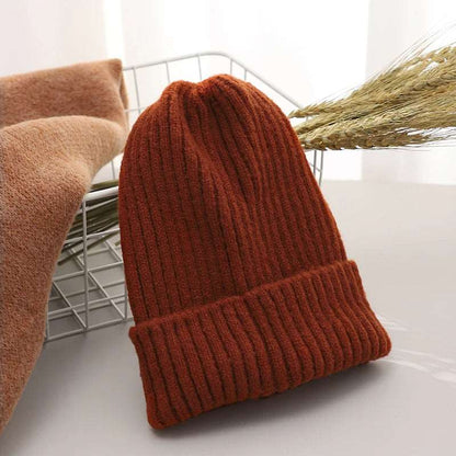 Solid Wool Knitted Beanie - Uniquely You Online - Hat