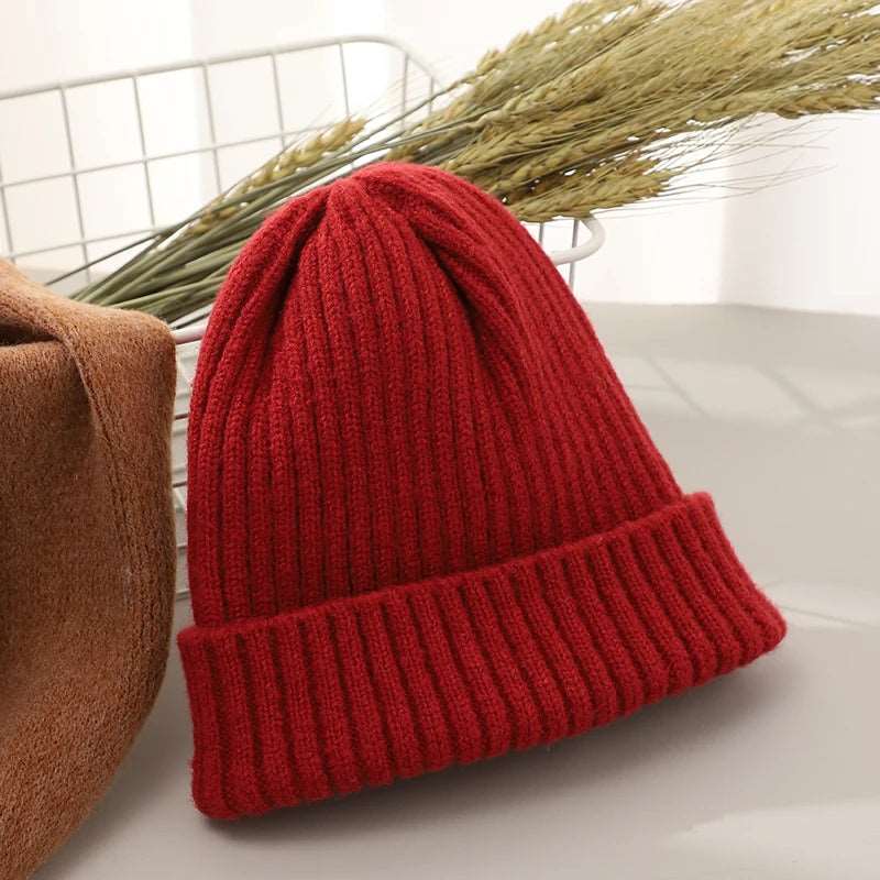 Solid Wool Knitted Beanie - Uniquely You Online - Hat