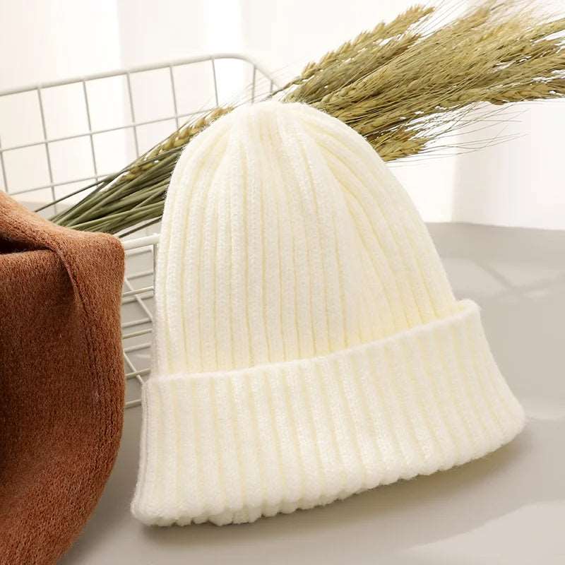 Solid Wool Knitted Beanie - Uniquely You Online - Hat