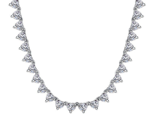 Sparkling Heart Tennis Necklace - Uniquely You Online - Necklace