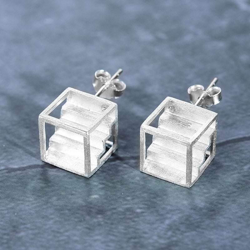 Stair Box Stud Earrings - Uniquely You Online - Earrings