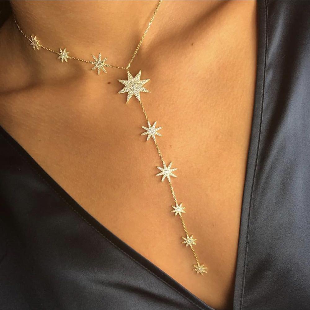 Starburst Charm Y-lariat Necklace - Uniquely You Online - Necklace