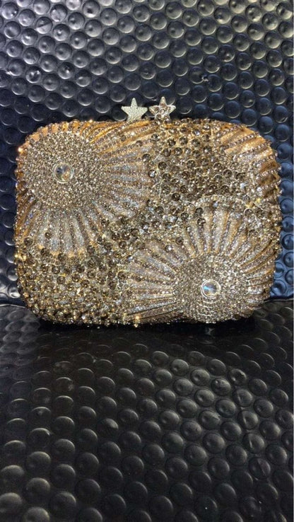 Stars and Flowers Crystal Clutches - Uniquely You Online - Clutch