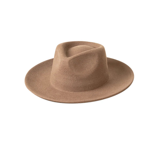 Stiff Wool Felt Wide Brim Hat - Uniquely You Online - Hat