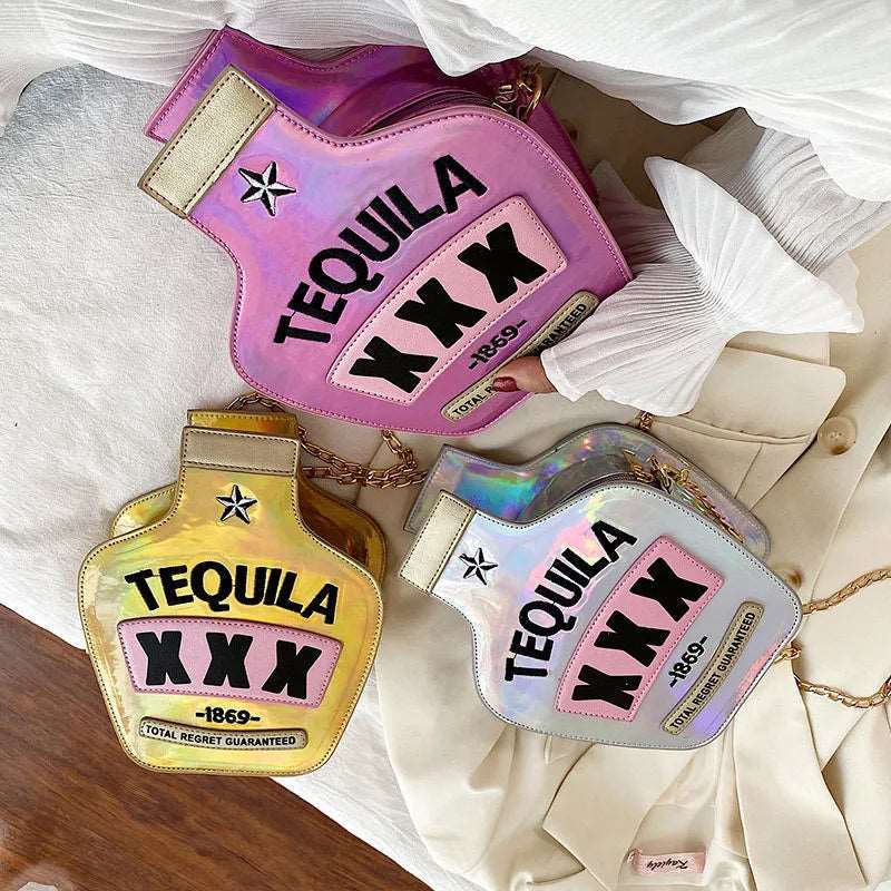 Tequila Glitter Novelty Bag - Uniquely You Online - Handbag