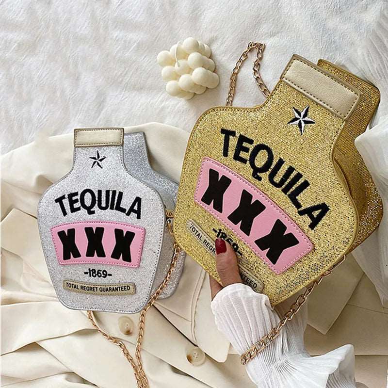 Tequila Glitter Novelty Bag - Uniquely You Online - Handbag