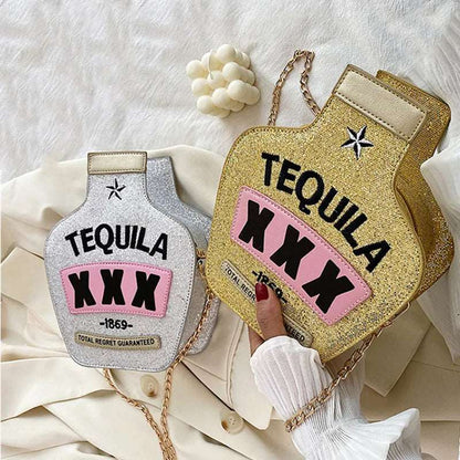 Tequila Glitter Novelty Bag - Uniquely You Online - Handbag