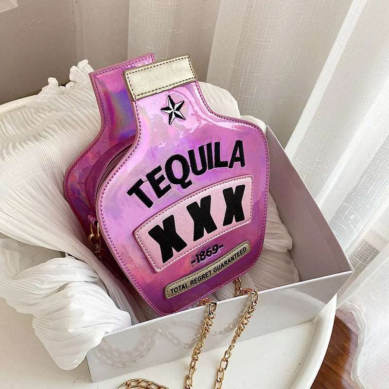 Tequila Glitter Novelty Bag - Uniquely You Online - Handbag