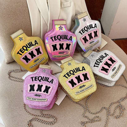 Tequila Glitter Novelty Bag - Uniquely You Online - Handbag